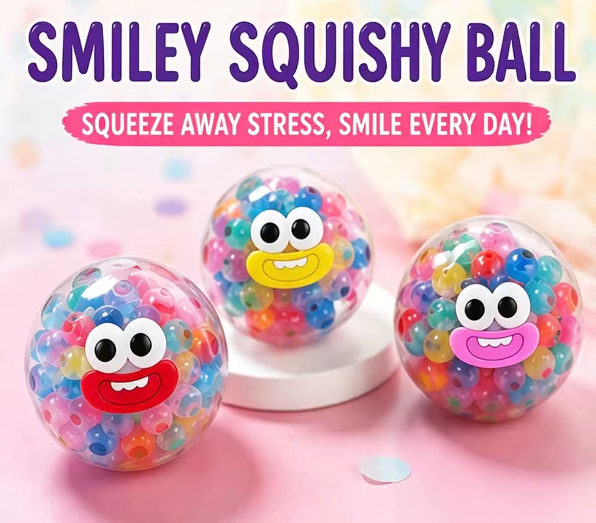Smiley Squish Ball