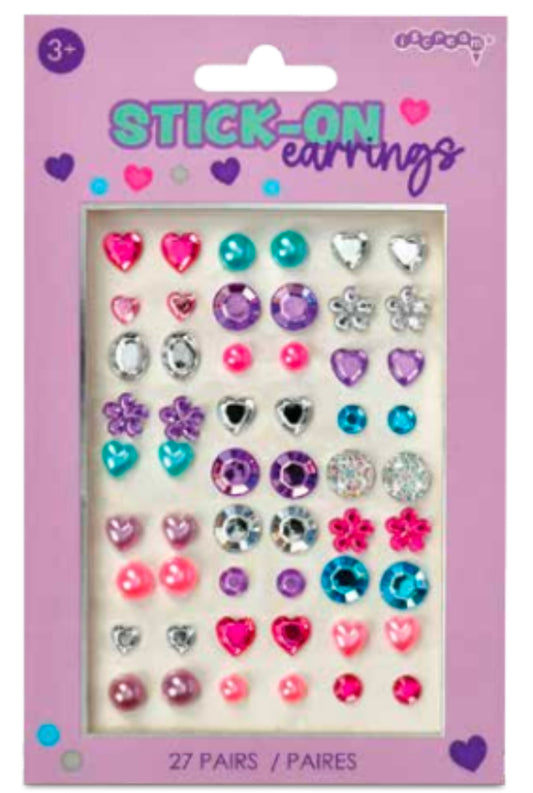 Stick on earrings