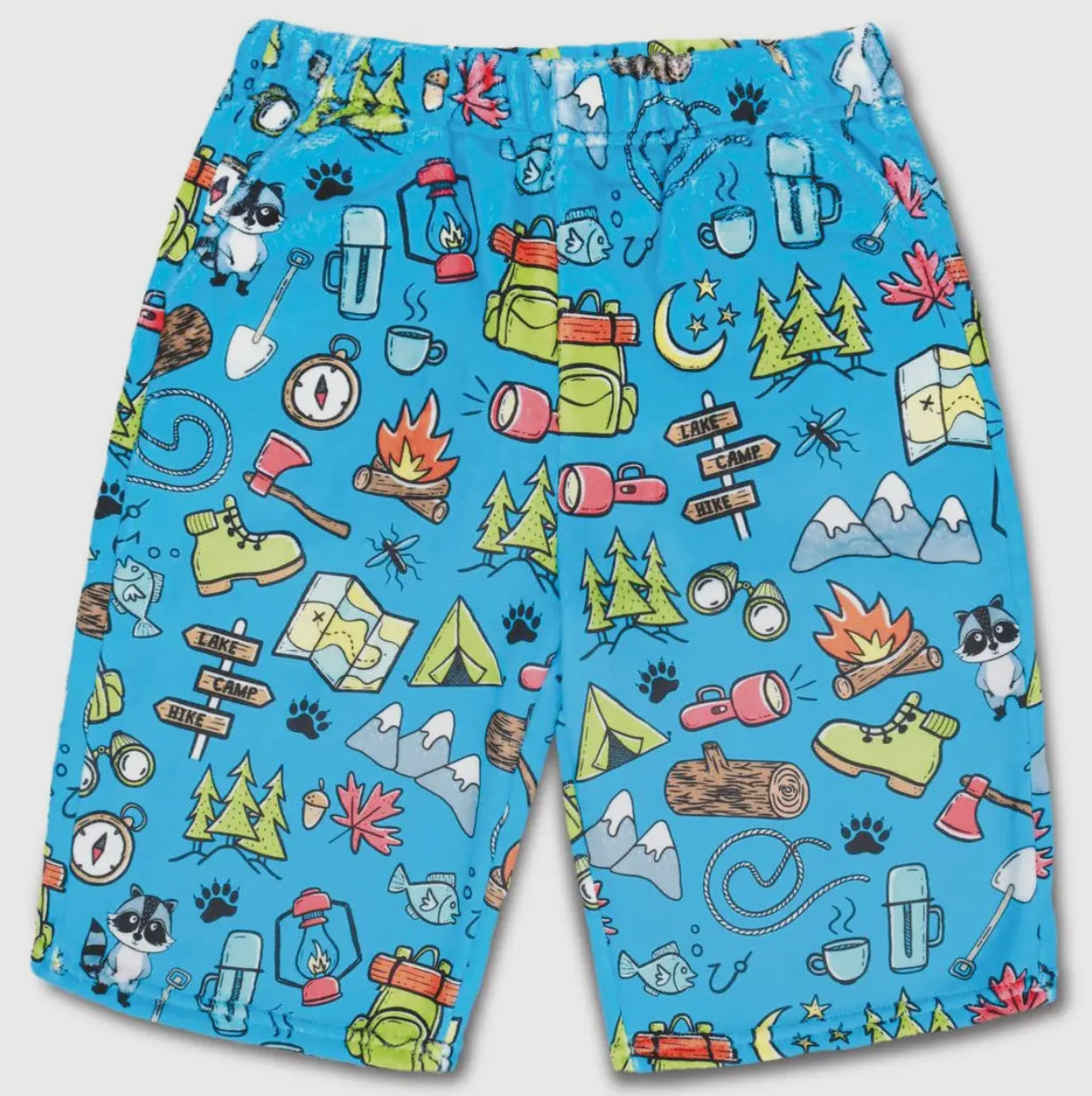 Camp out plush shorts