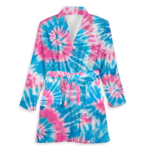 Cotton Candy Tie Dyed Robe