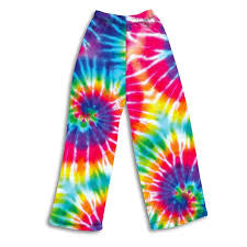 Bright TieDye Plush Pants