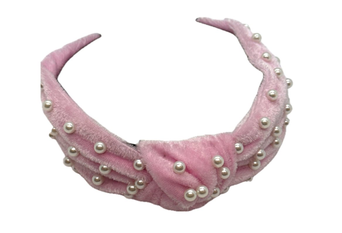 Pearl Velour Headband