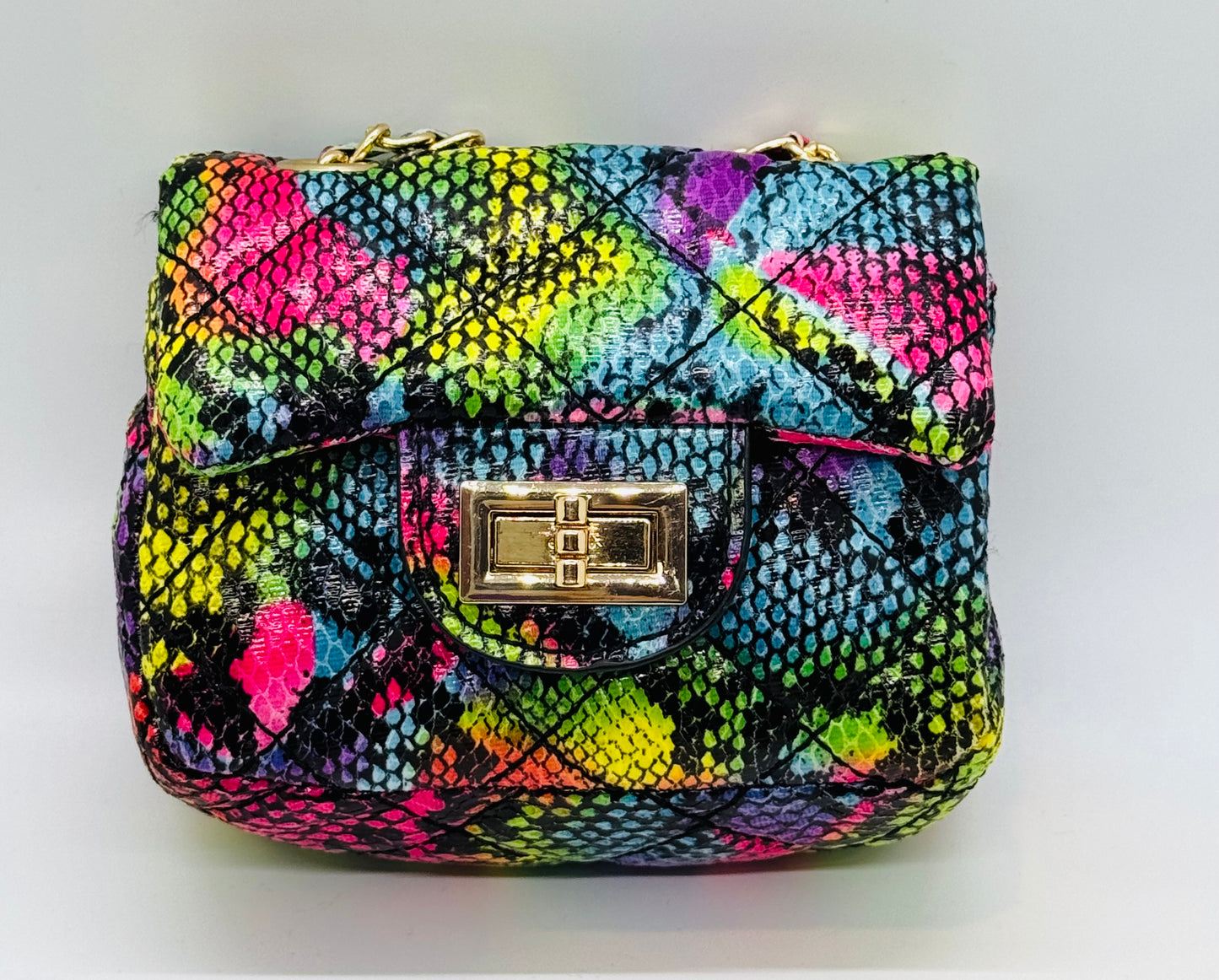 Bella Mini Snake multicolored purse