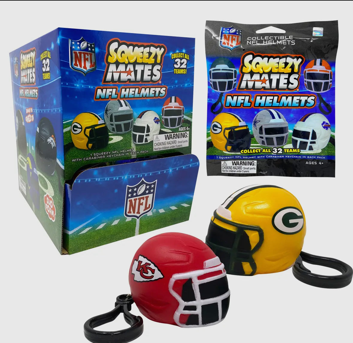 NFL Helmet Squeezey Mates