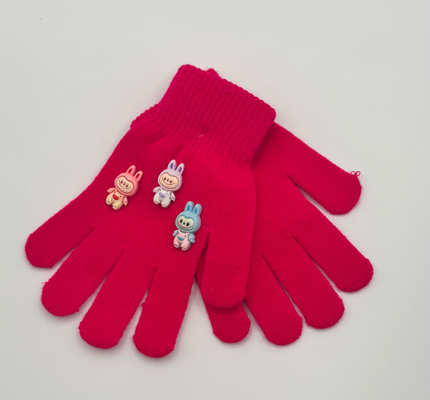 Labubu Hot Pink Gloves