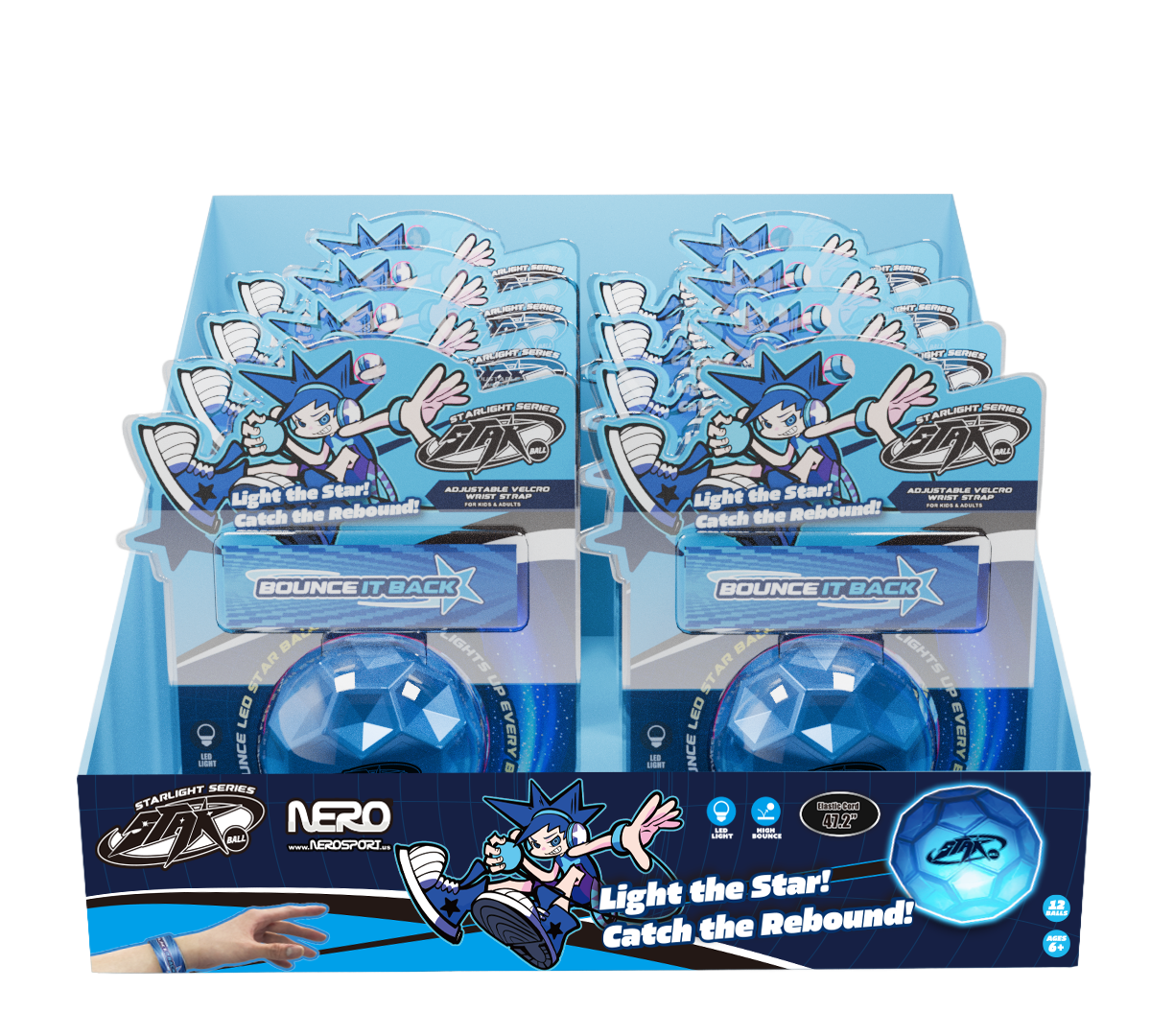 Light Up Rebound Star Ball