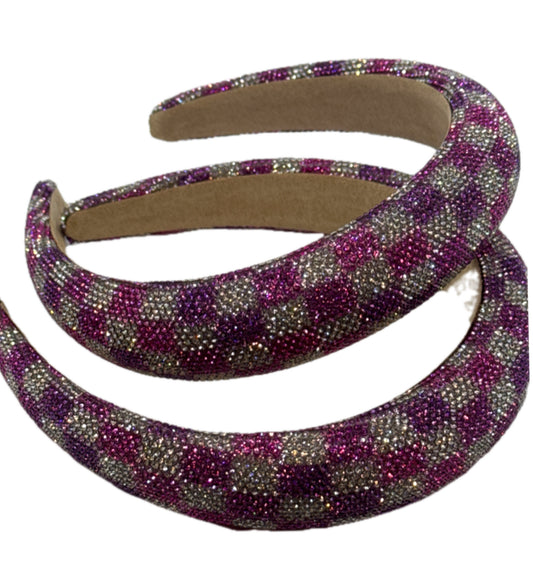 Pink/purple bling headband