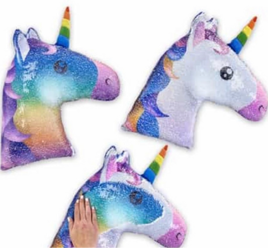 Sequin Flipping Unicorn Pillow