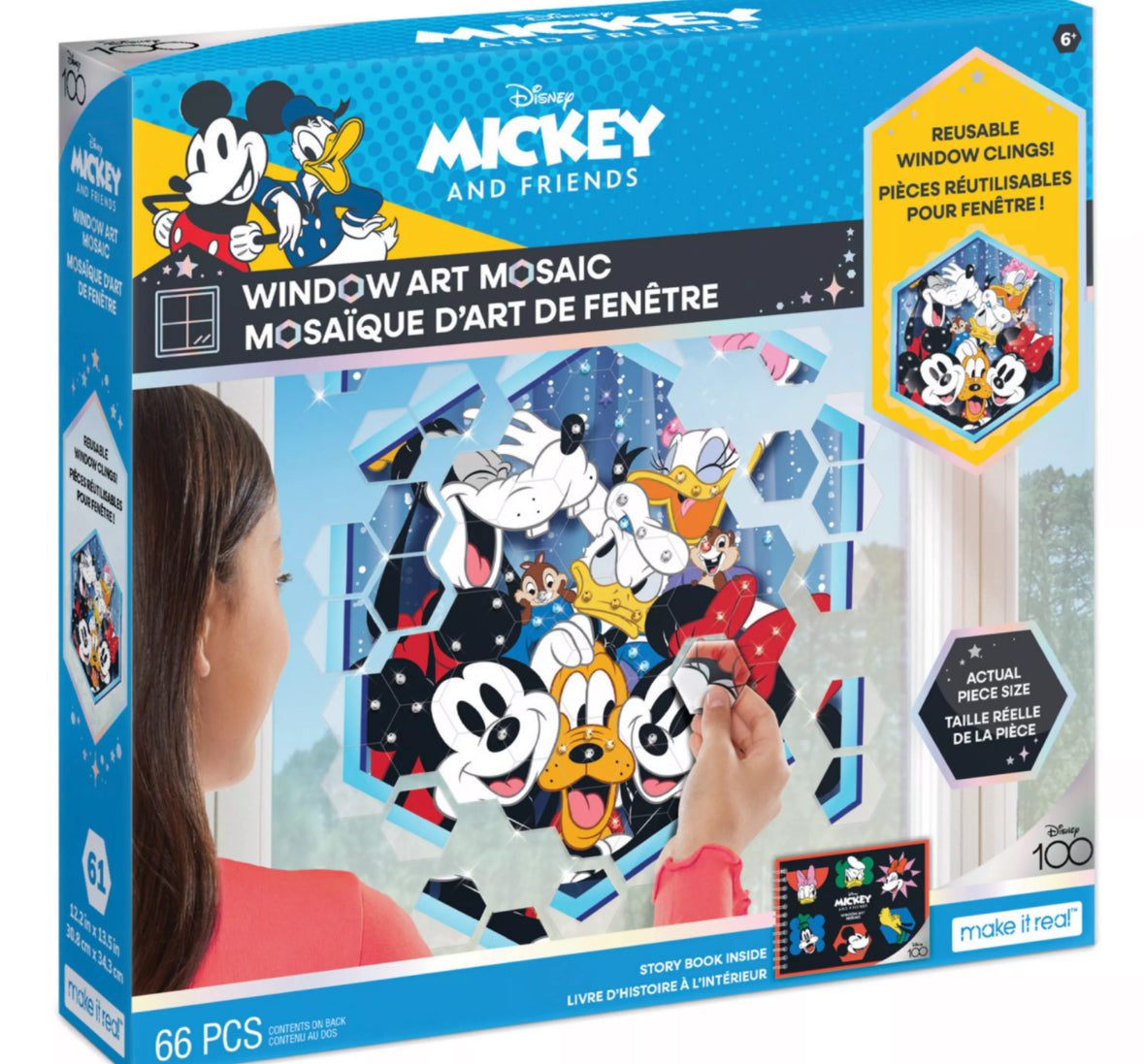 Mickey and Friends Window Art Mosaic