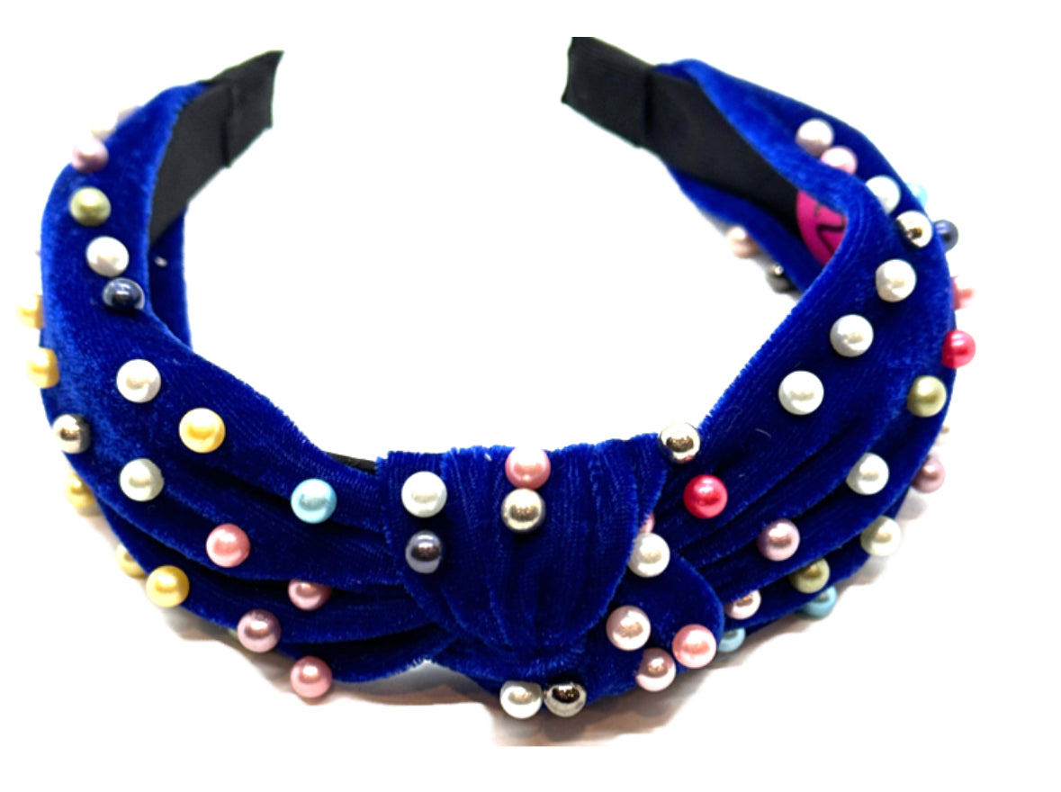 Pearl Velour Headband