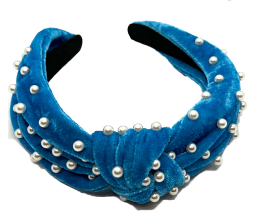 Pearl Velour Headband