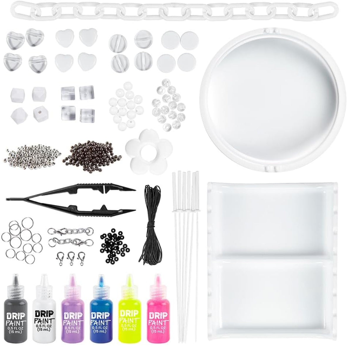 Drip & Swirl Paint Pouring Jewelry Design Kit