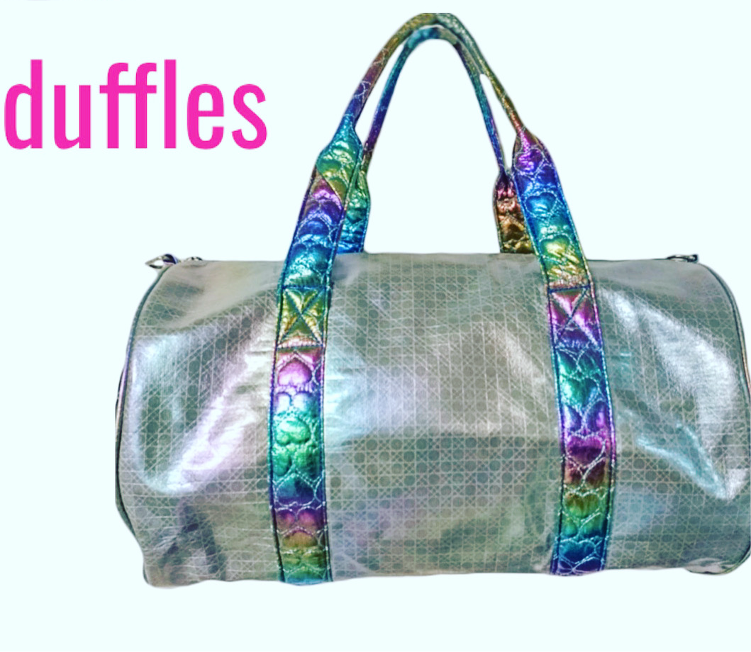 Iridescent Hearts Duffle Bag