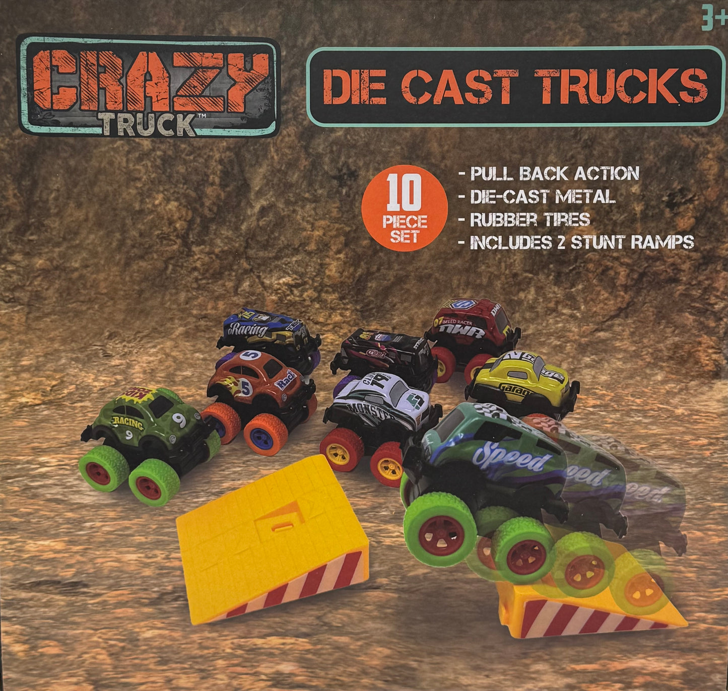 Crazy Trucks Die Cast Trucks Gift Set