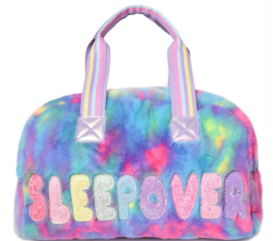 Sleepover Fuzzy Duffle Bag