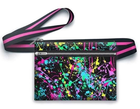 Neon Splatter Print Crossbody 3/1 bag