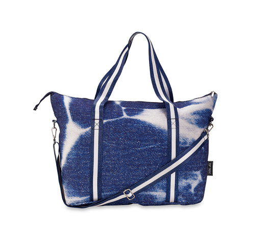 Denim Color Tie Dye Vinyl tote bag