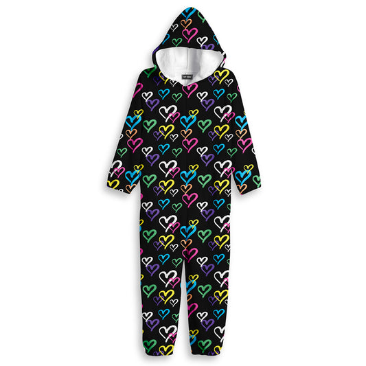 Graffiti Hearts Onesie