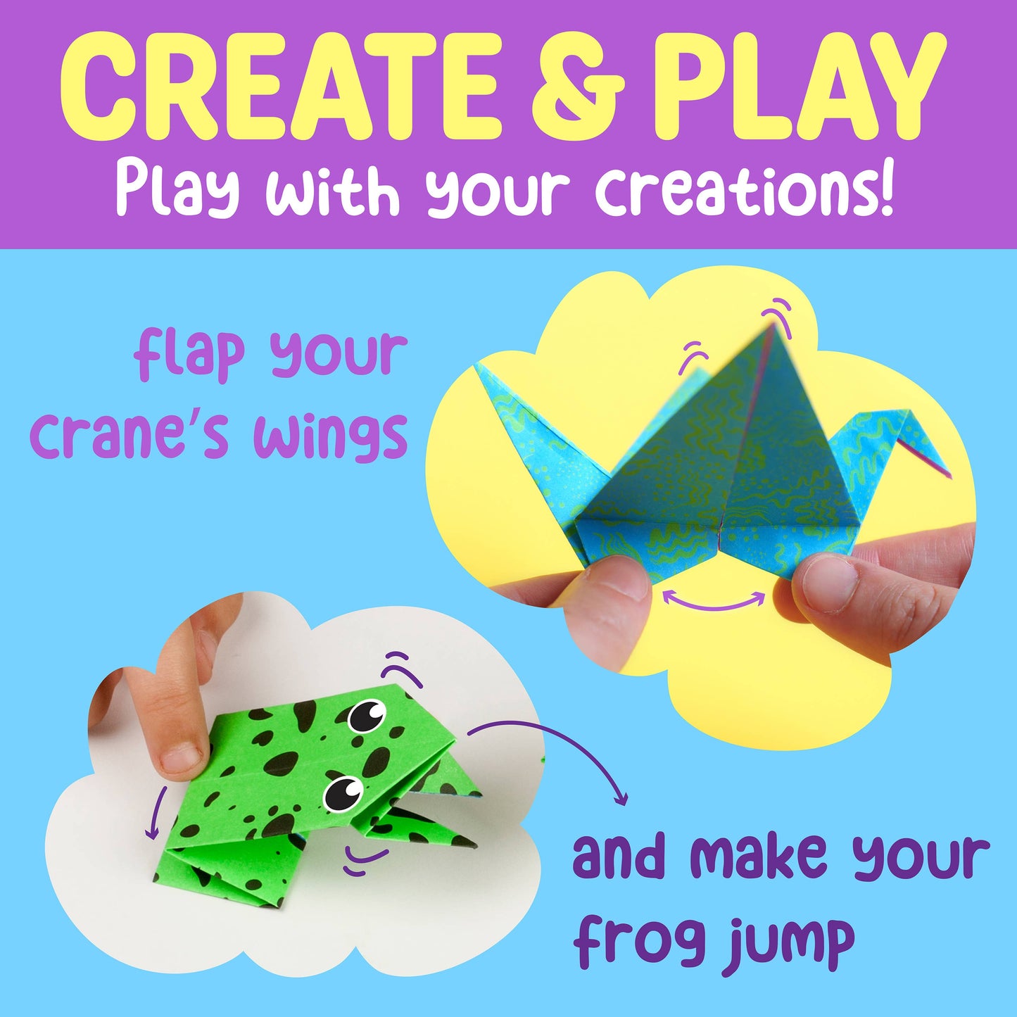 Neon Origami Mini Kit - DIY Craft for Kids