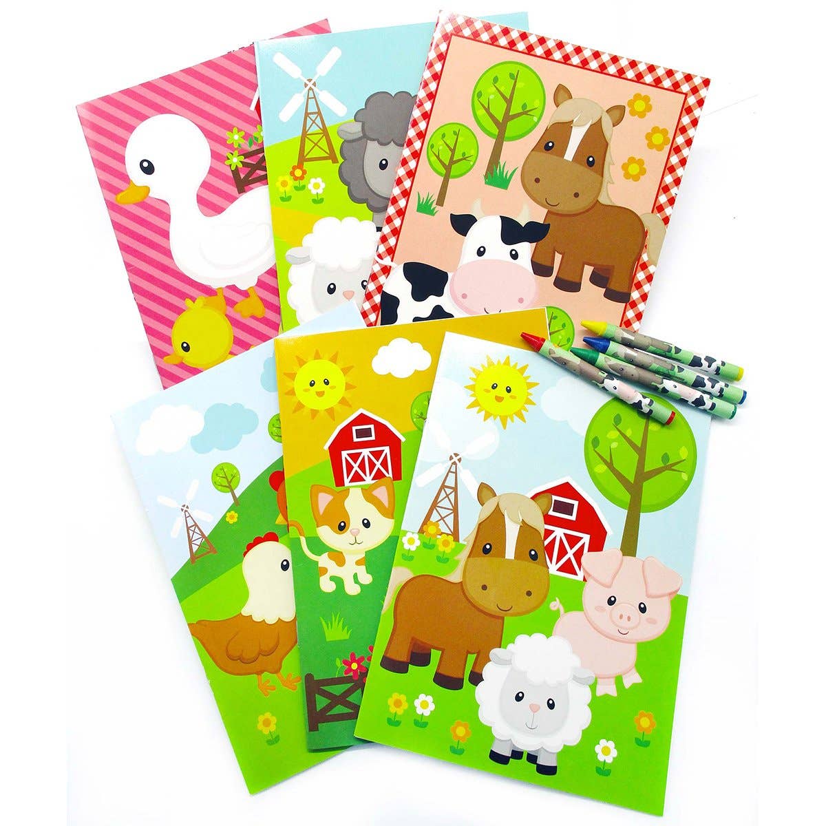 Farm Animals Coloring Books