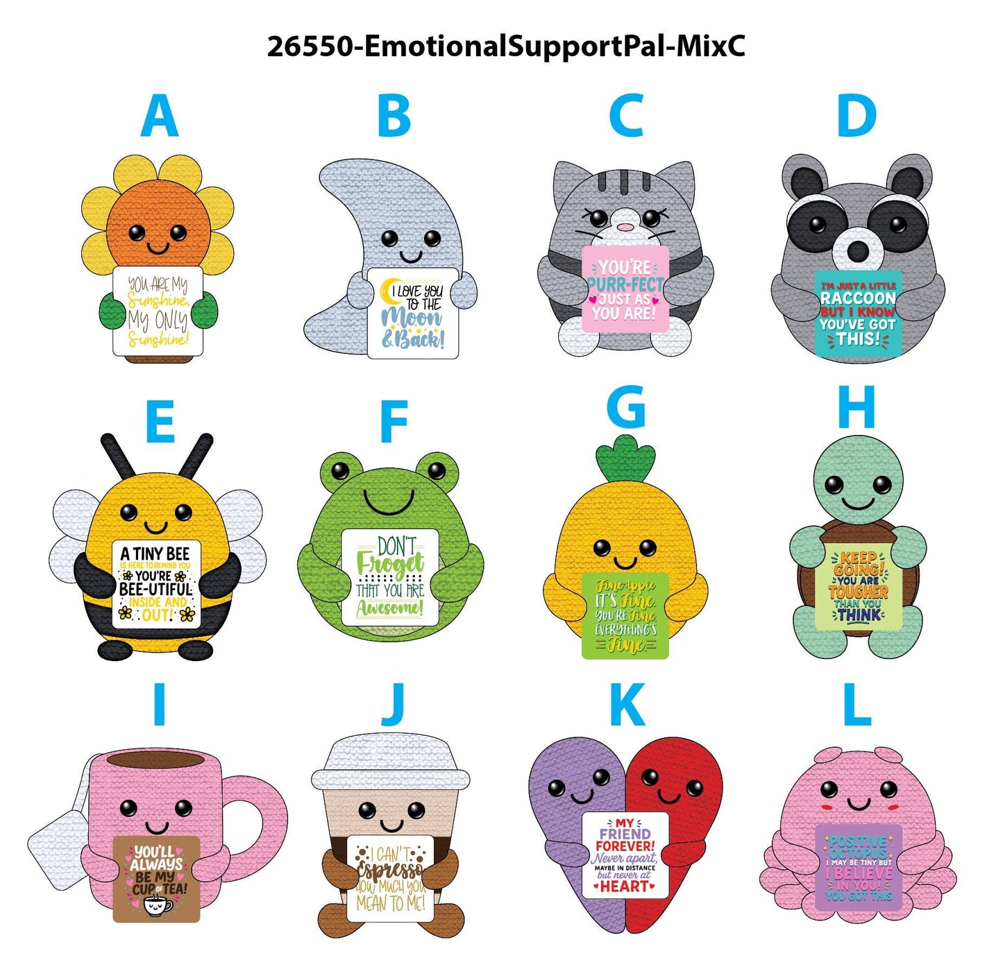 Emotional Support Crochet Plush Pals Variety