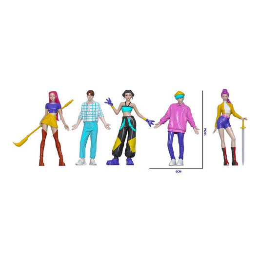 Kpop Demon Hunters Fashion Doll 5 Figure Set