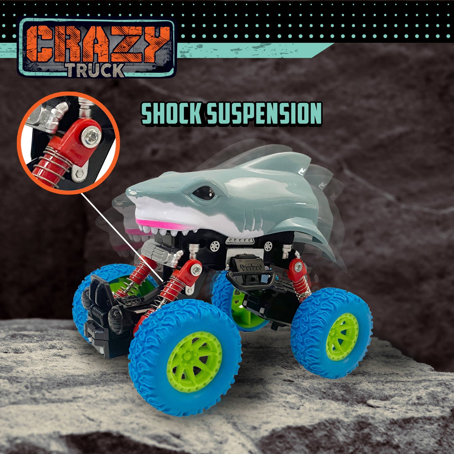 Crazy Truck - Pull Back Shark Truck