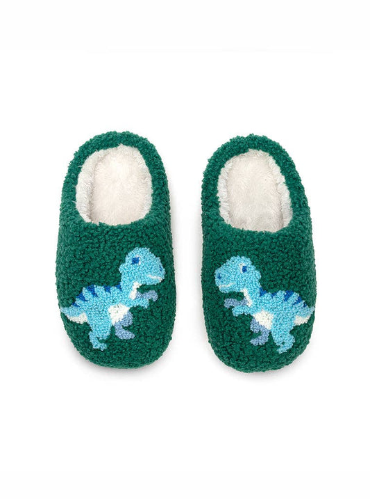 Indoor / Outdoor Slippers Blue Dinosaurs -