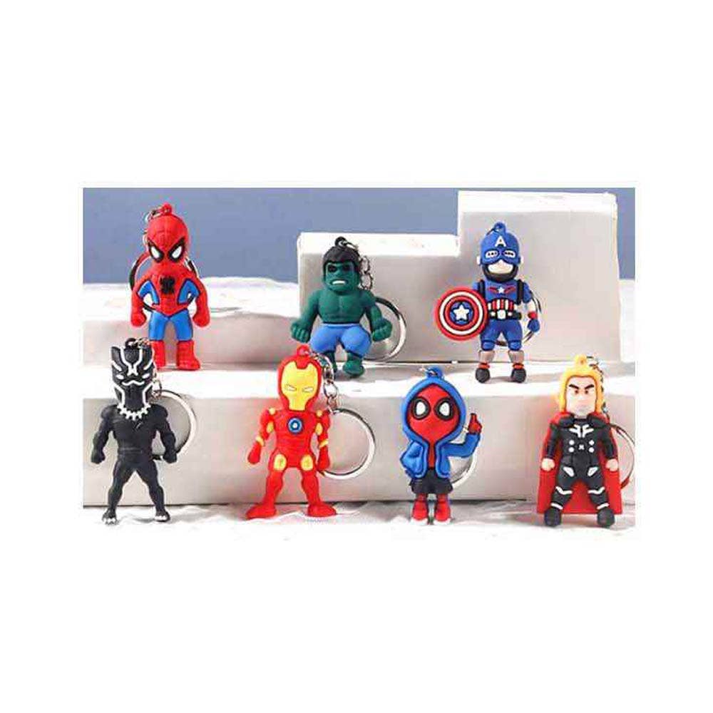 Superhero Figure Keychains Mystery Box