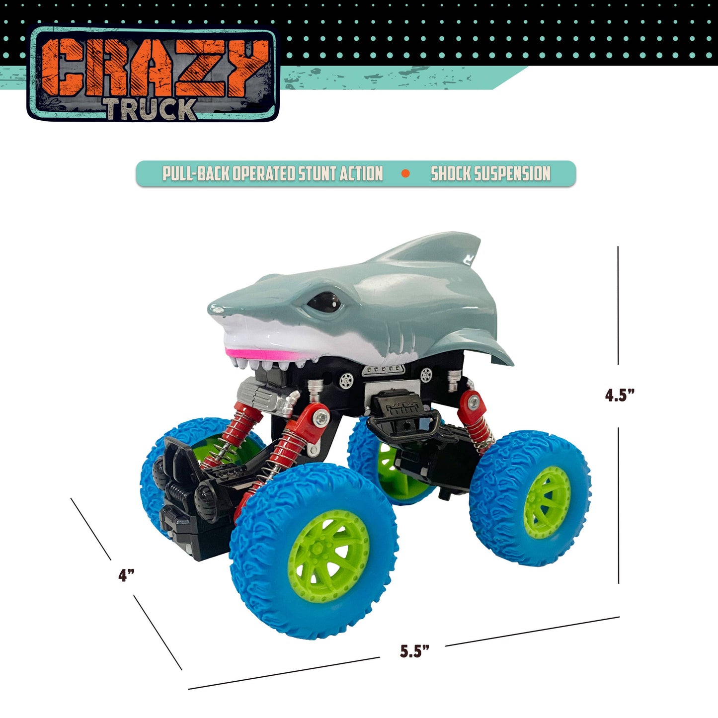 Crazy Truck - Pull Back Shark Truck