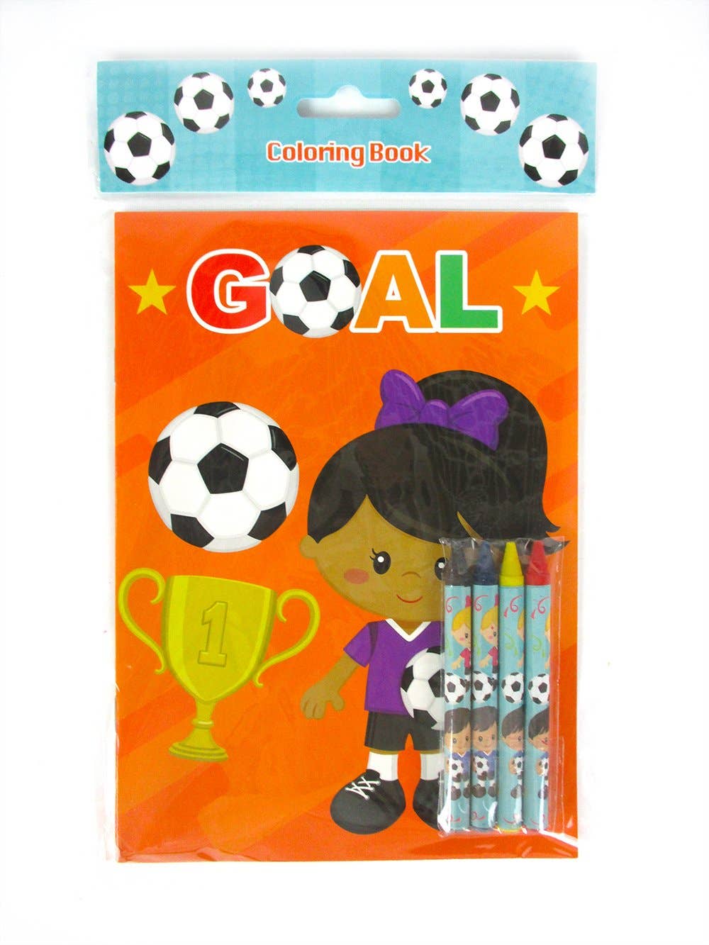 Soccer Coloring Books with Crayons