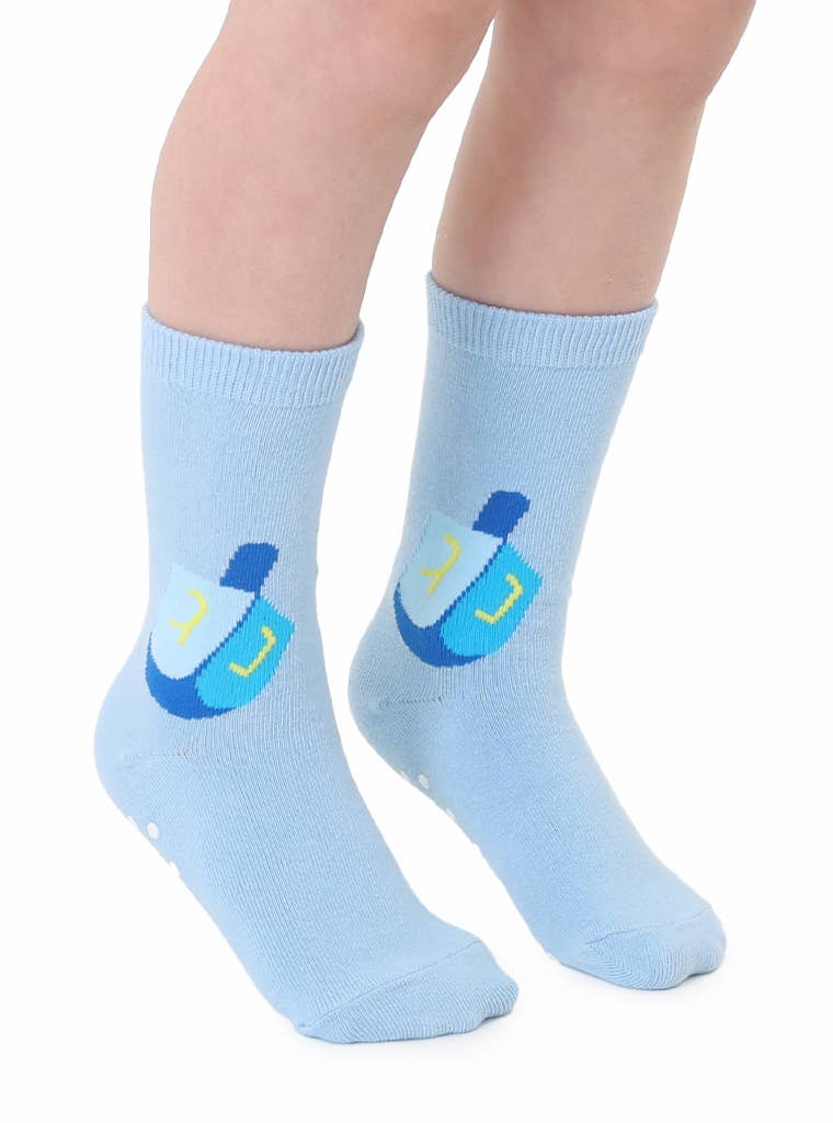 Kids 3D Hanukkah Dreidel Crew Socks