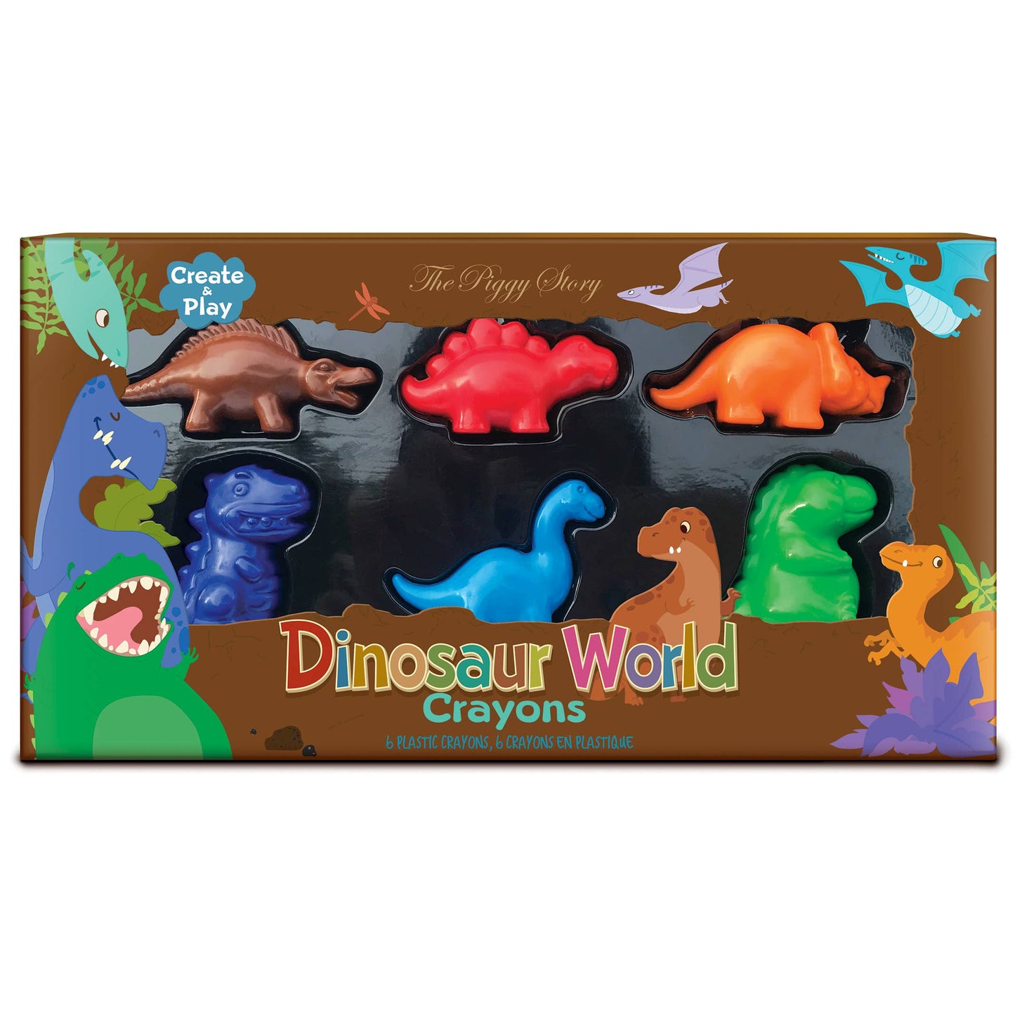 Dinosaur World Crayons of Fun Gift Set for Kids