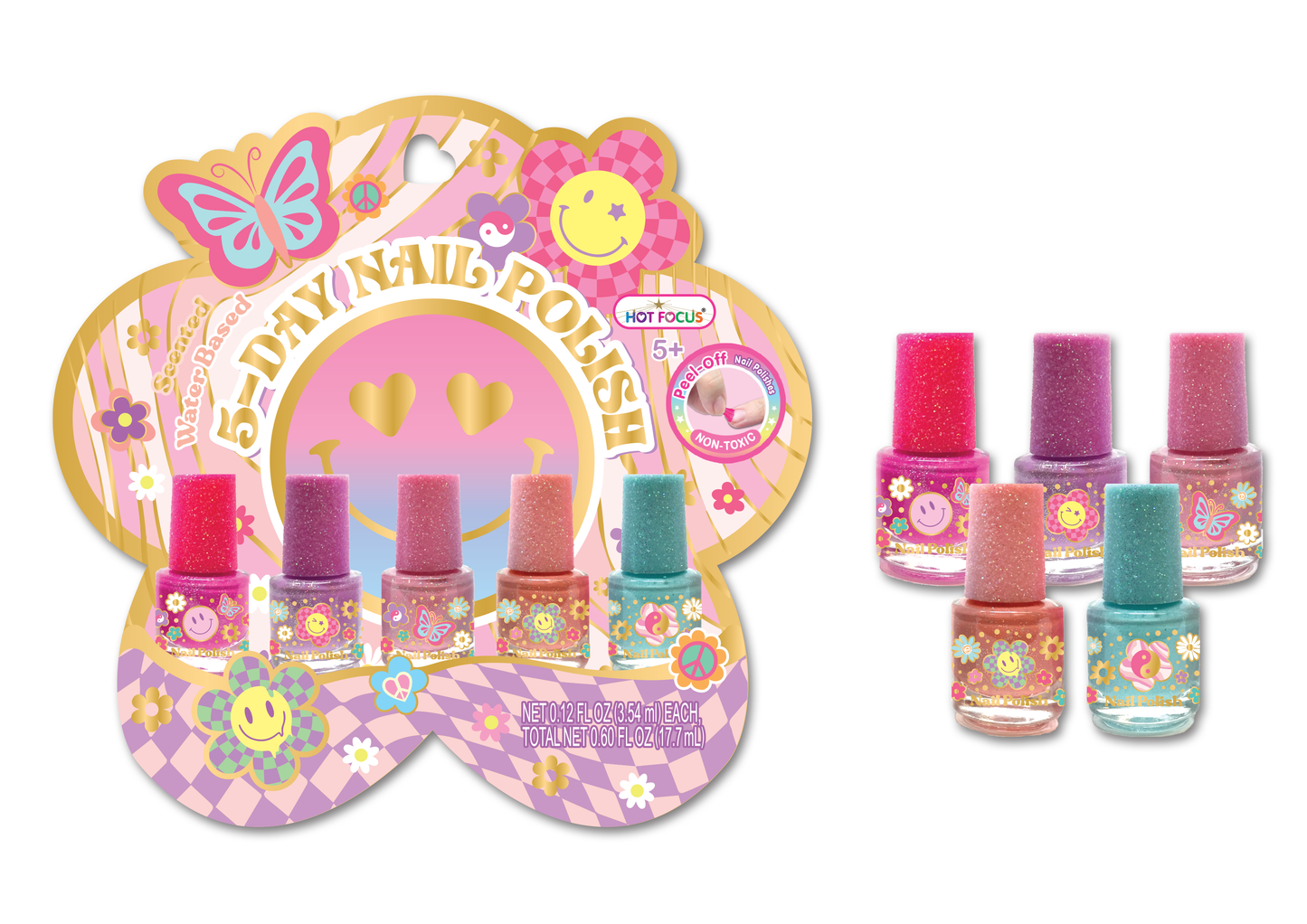 5 Day Nail Polish, Groovy Flower