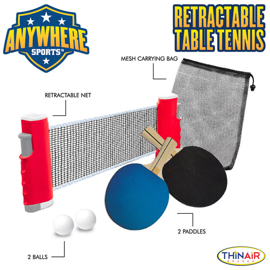 Retractable Table Tennis Set